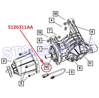 Картинка Сальник CHRYSLER 5126311AA