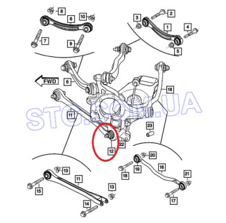 Картинка Сайлентблок CHRYSLER 5180587AB