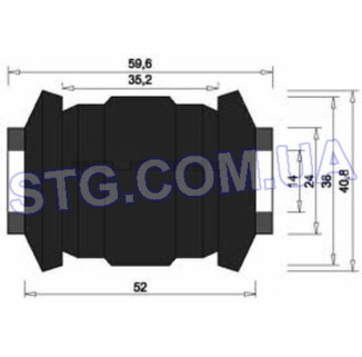 Картинка Сайлентблок NOK 52045044CR