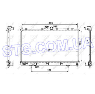 Картинка Радіатор охолодження NRF 53779