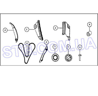 Картинка Комплект грм CHRYSLER 68036787AB