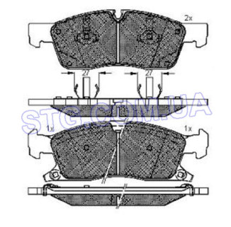 Картинка Колодки гальмівні CHRYSLER 68052369AA