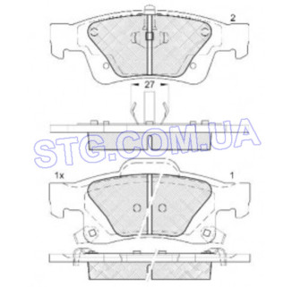 Картинка Колодки гальмівні CHRYSLER 68052386AA