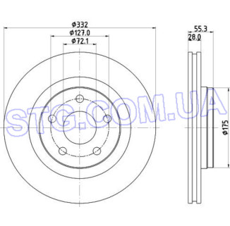 Картинка Диск гальмівний DELPHI BG9169C