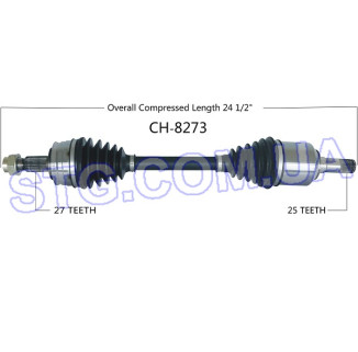 Картинка Напіввісь передня SURTRACK CH8273