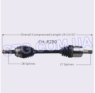 Картинка Напіввісь передня FVP CH8280