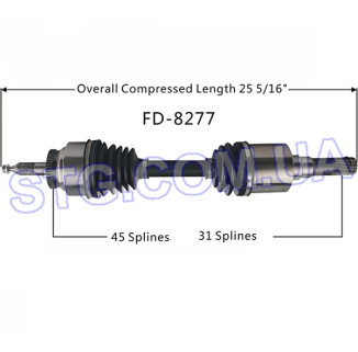 Картинка Напіввісь передня SURTRACK FD8277