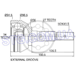 Картинка ШРКШ передній INTERPARTS GM-1-00-054