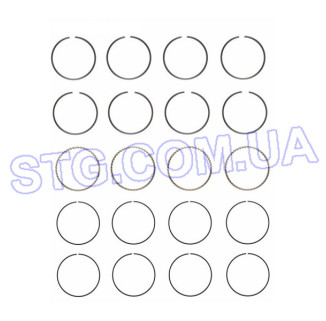 Картинка Кільця поршневі ENGINETECH PART S87654